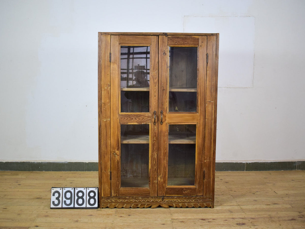 Vintage Wooden Rustic Cupboard Cabinet