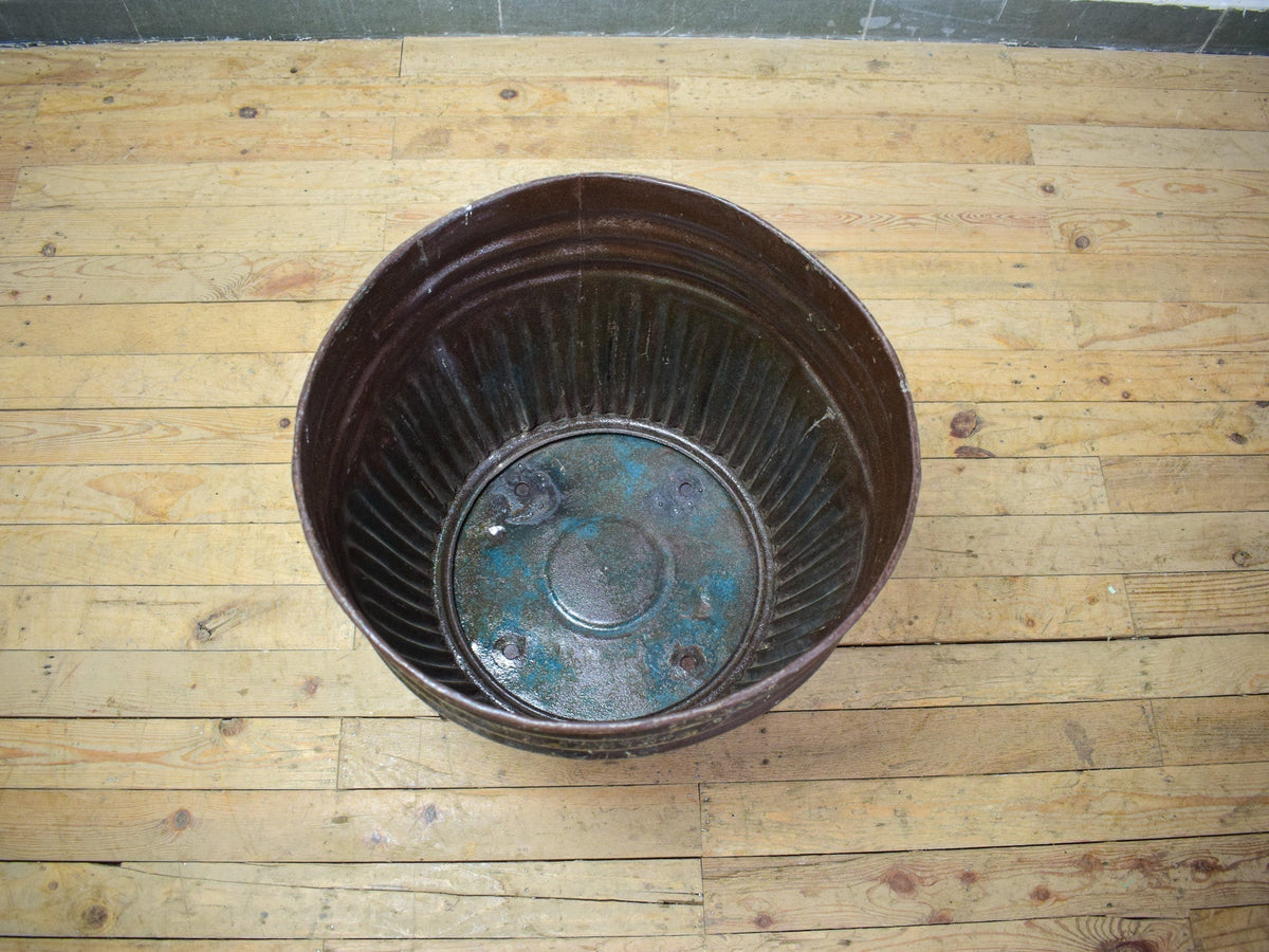 Pair of Vintage Dolly Tub Planets on Iron Stands