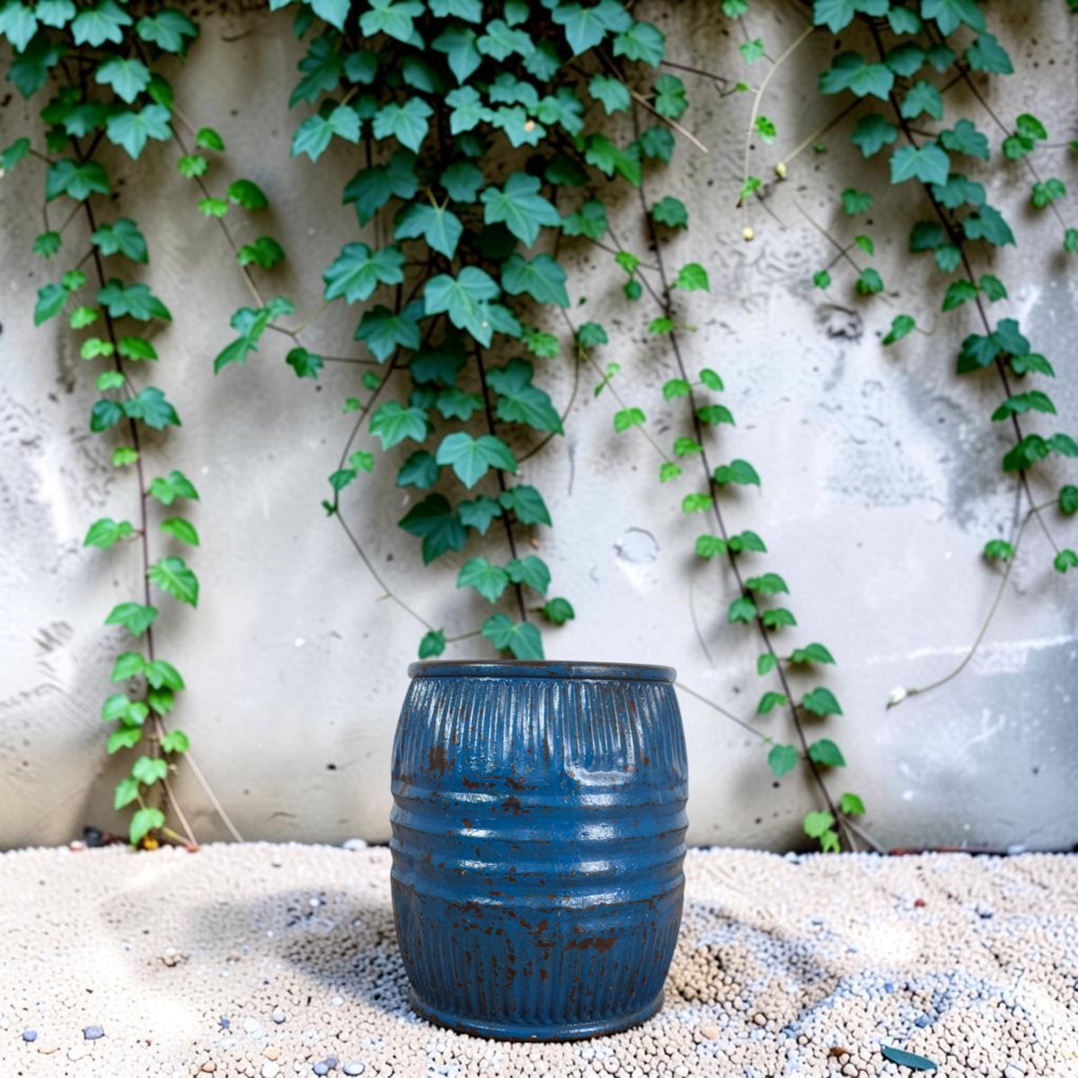 Vintage Metal Dolly Tub Planter