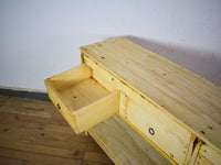 Vintage Solid Wood Rustic Sideboard Cupboard Drawers