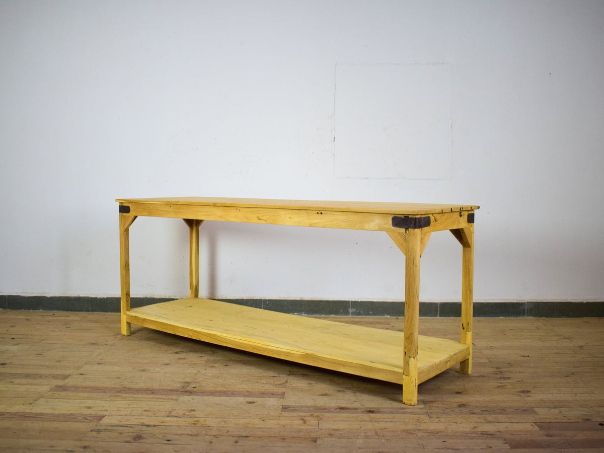 Vintage Rustic Wooden Display Table