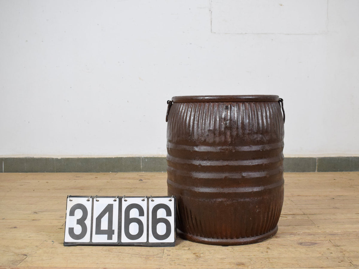 Vintage Metal Dolly Tub Planter