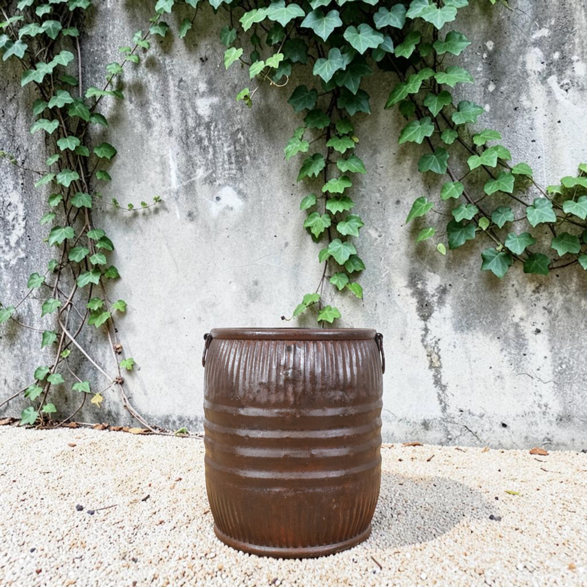 Vintage Metal Dolly Tub Planter