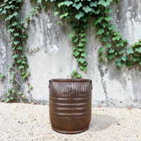Vintage Metal Dolly Tub Planter