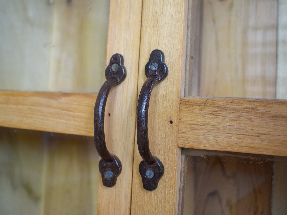 Vintage Rustic Bleached Wood Cupboard Cabinet Storage