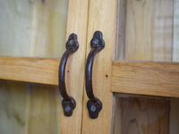 Vintage Rustic Bleached Wood Cupboard Cabinet Storage