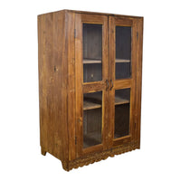 Vintage Wooden Rustic Cupboard Cabinet