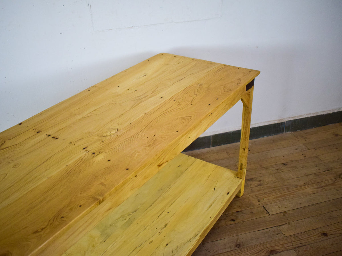 Vintage Rustic Wooden Display Table
