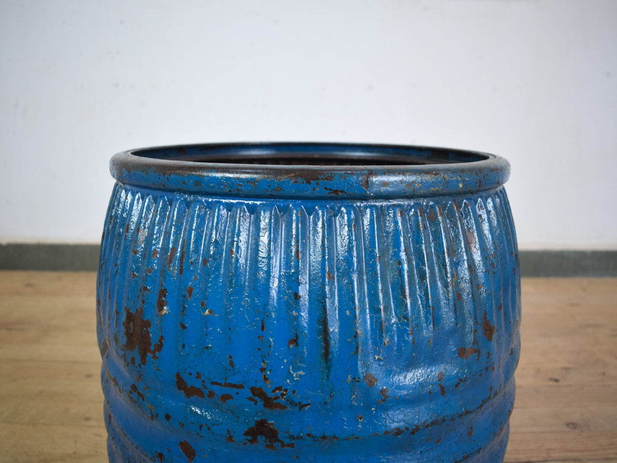 Vintage Metal Dolly Tub Planter