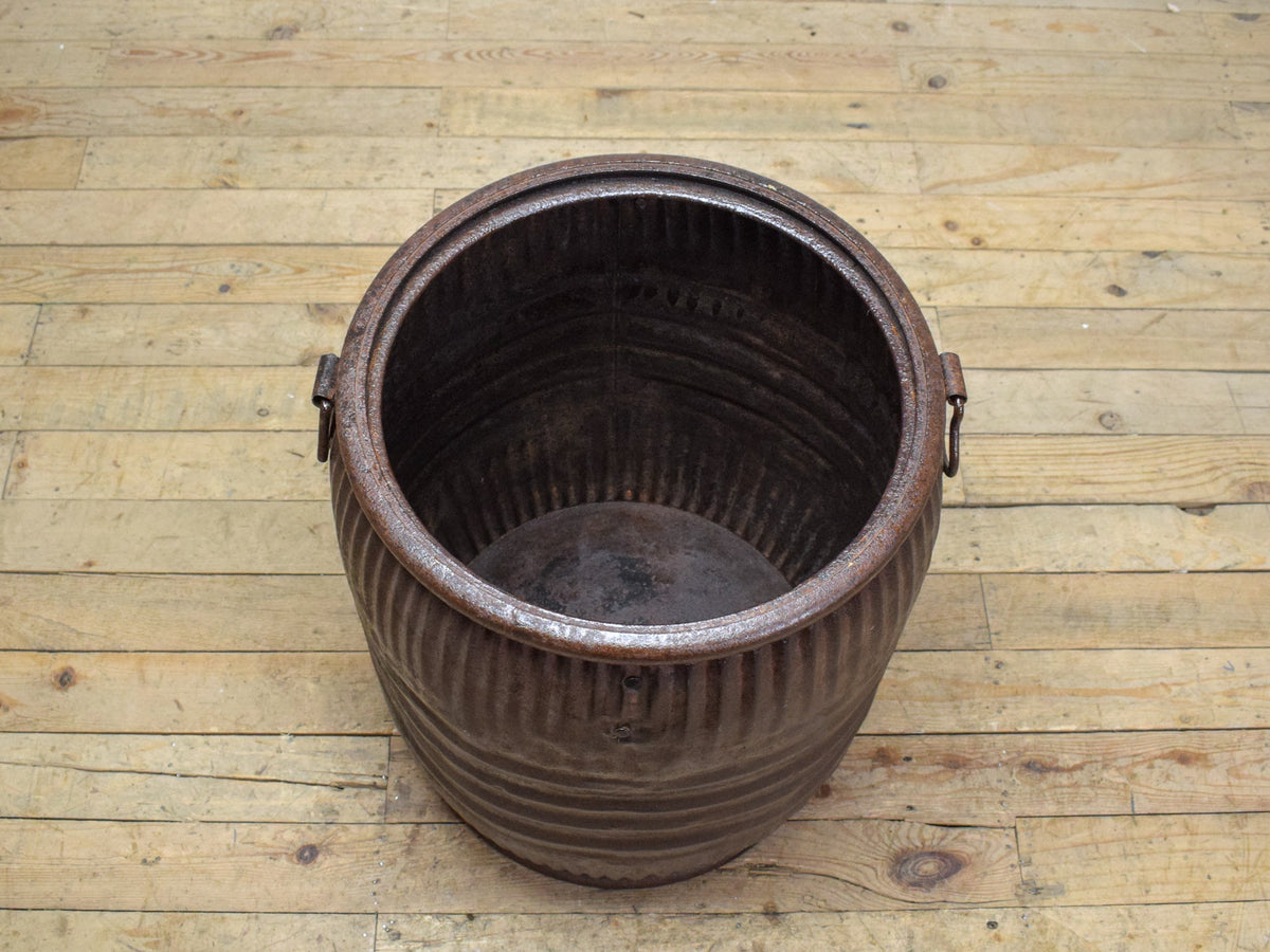 Vintage Metal Dolly Tub Planter