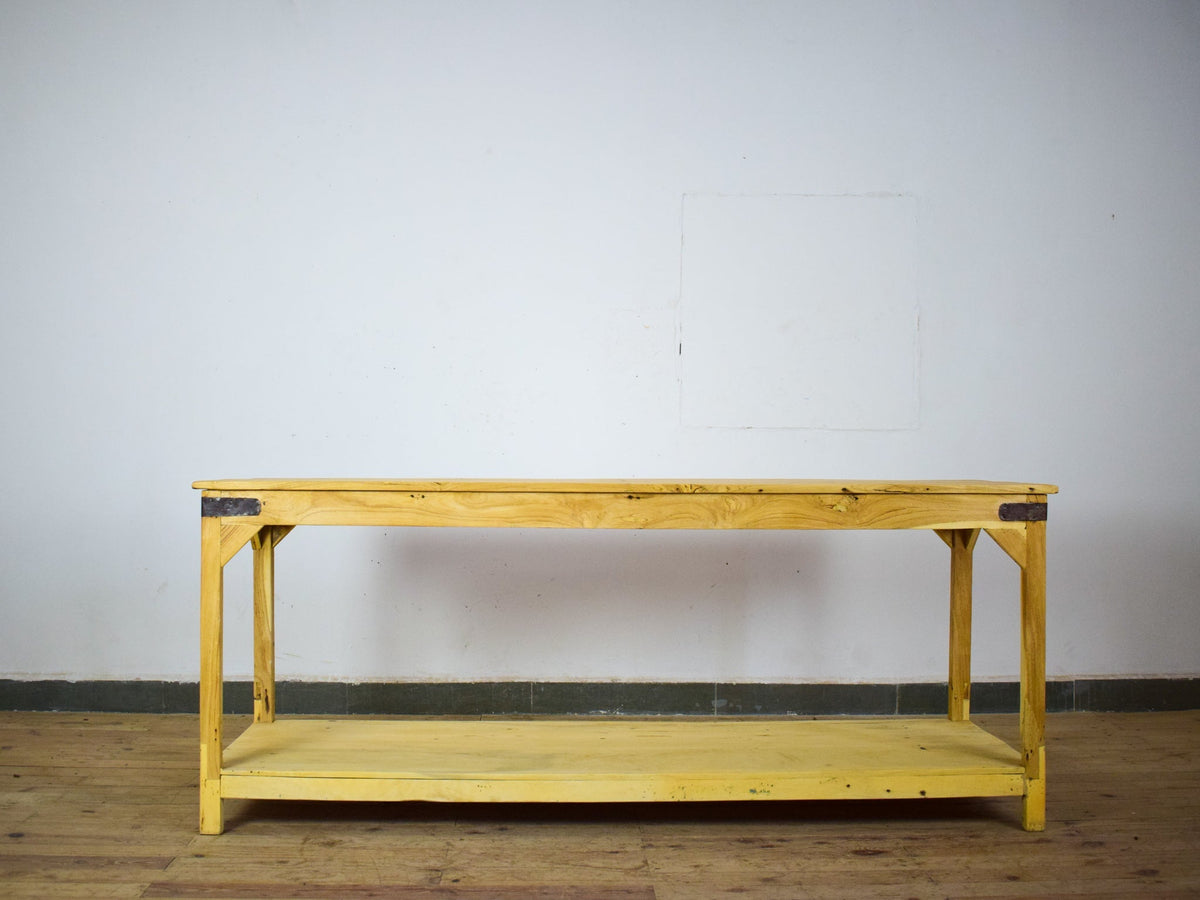 Vintage Rustic Wooden Display Table