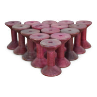 Set of 10 Vintage Wooden Bobbins Bobbin Reels