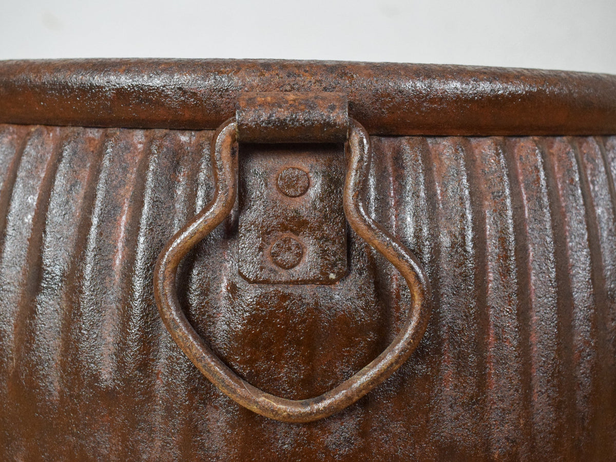 Vintage Metal Dolly Tub Planter