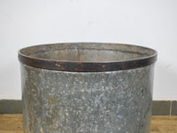 Original Vintage Large Galvanised Metal Planter