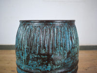 Vintage Metal Dolly Tub Planter