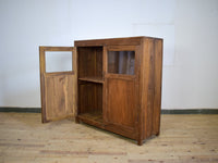 Vintage Worn Painted Rustic Cupboard Cabinet