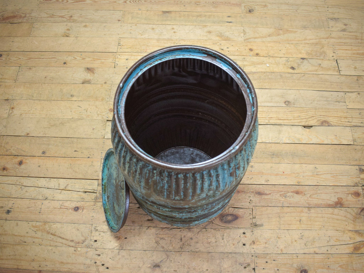 Vintage Metal Dolly Tub Planter