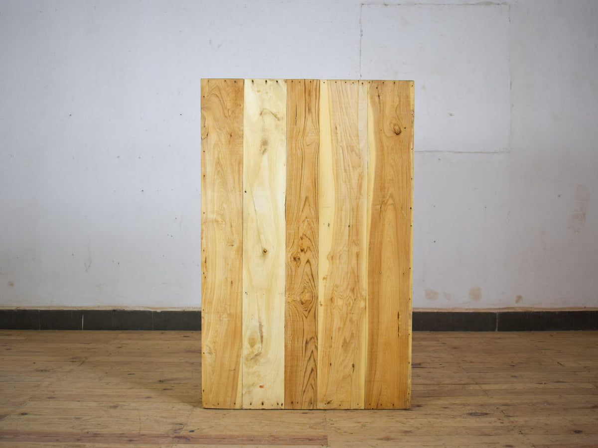 Vintage Rustic Bleached Wood Cupboard Cabinet Storage