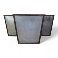 MILLWARDS® XL Handmade Vintage Style Galvanised Riveted Square Planter - 60 cm