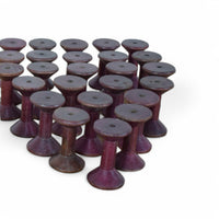 Set of 10 Vintage Wooden Bobbins Bobbin Reels