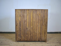 Vintage Worn Painted Rustic Cupboard Cabinet