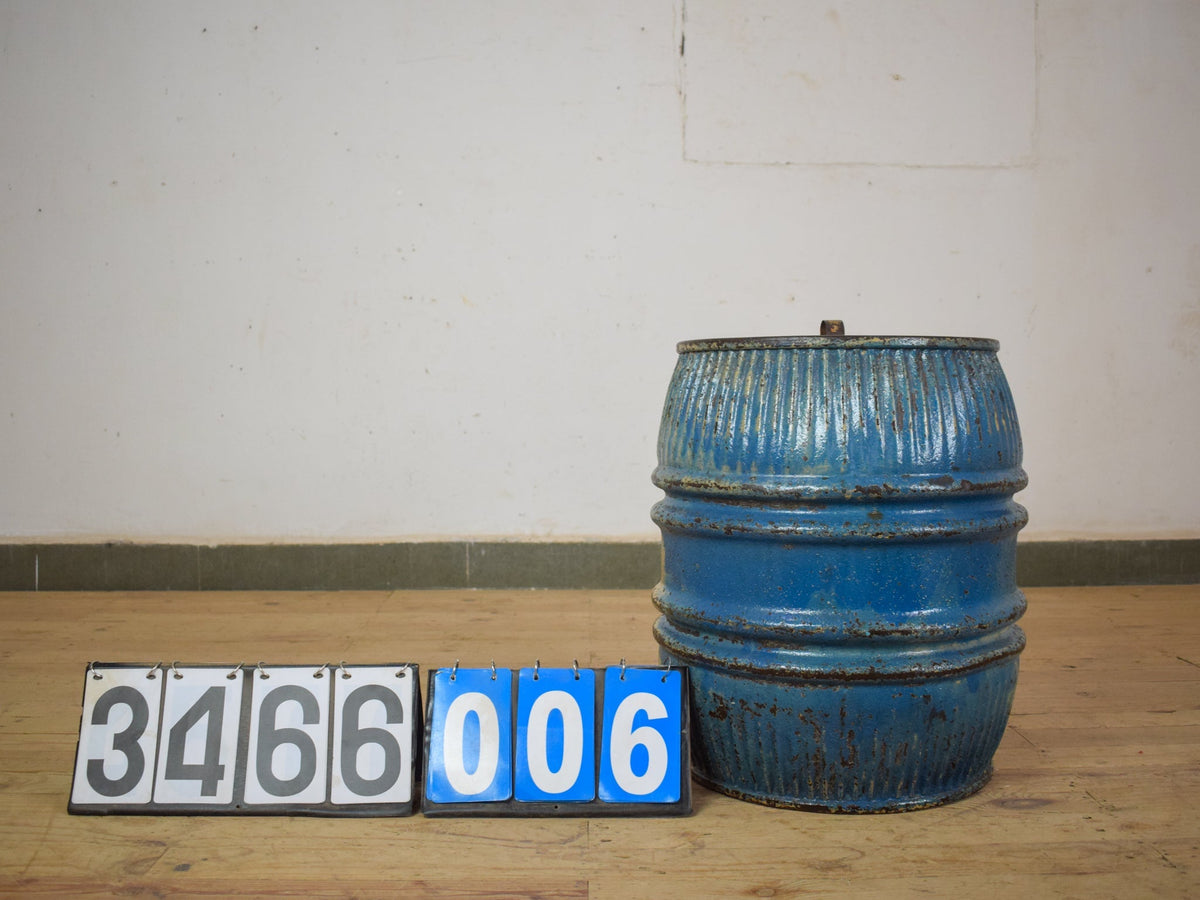 Vintage Metal Dolly Tub Planter