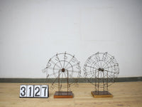Vintage Style Hand Made Spinning Metal Wire Ferris Wheel Display