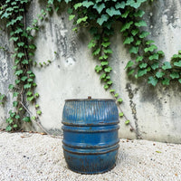 Vintage Metal Dolly Tub Planter