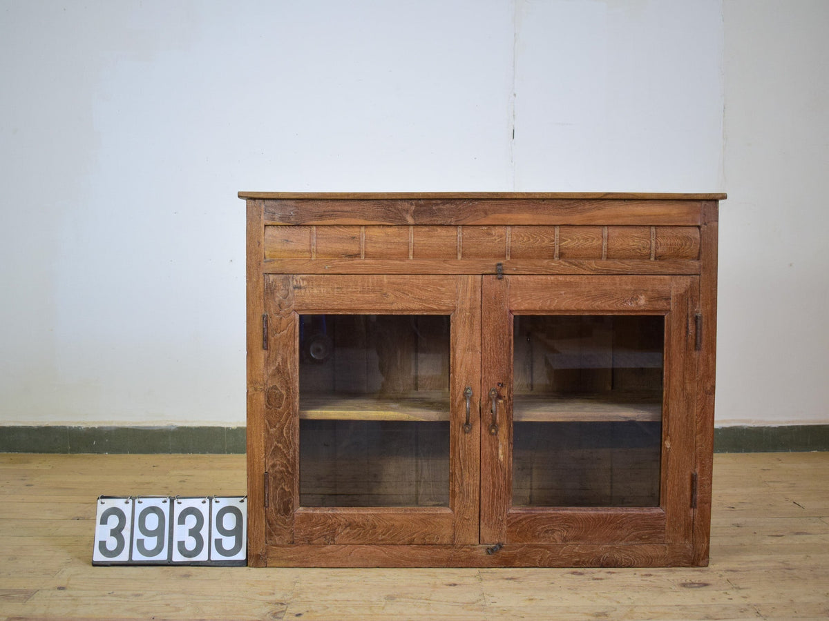 Vintage Wooden Rustic Cupboard Cabinet