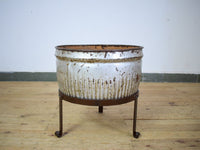 Pair of Vintage Dolly Tub Planets on Iron Stands