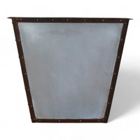 MILLWARDS® XL Handmade Vintage Style Galvanised Riveted Square Planter - 60 cm