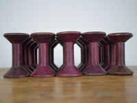 Set of 10 Vintage Wooden Bobbins Bobbin Reels