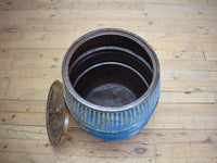 Vintage Metal Dolly Tub Planter