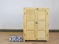 Vintage Rustic Bleached Kitchen Bathroom Cupboard Cabinet Storage