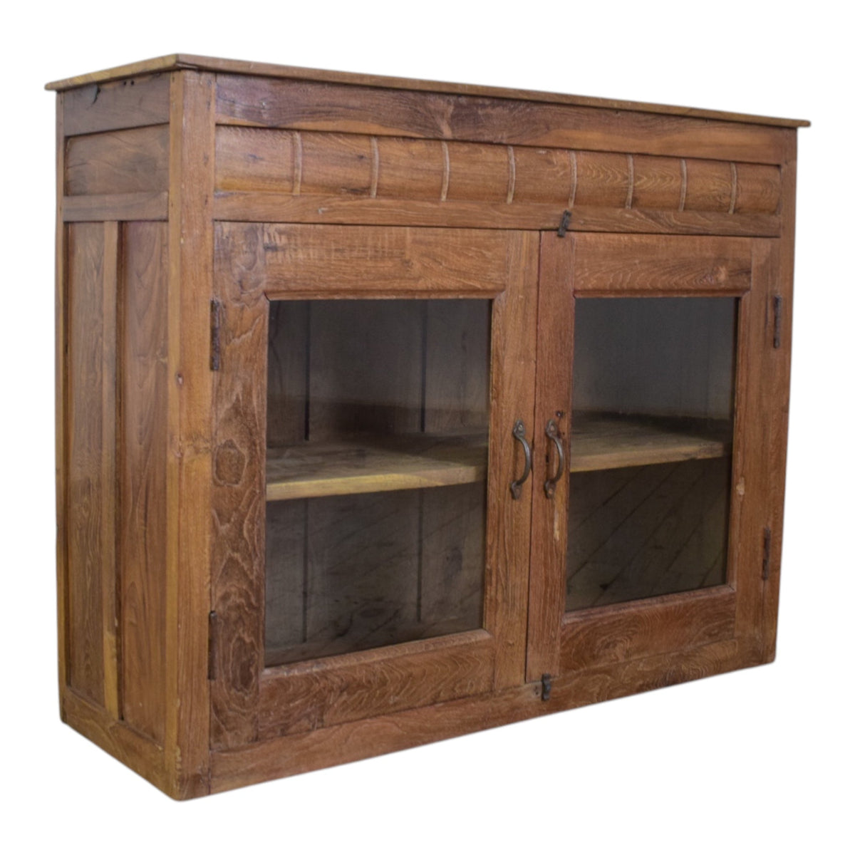 Vintage Wooden Rustic Cupboard Cabinet
