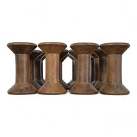 Set of 10 Vintage Wooden Bobbins Bobbin Reels