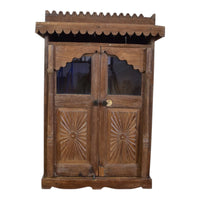 Vintage Wooden Indian Cupboard Cabinet