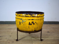 Pair of Vintage Dolly Tub Planets on Iron Stands