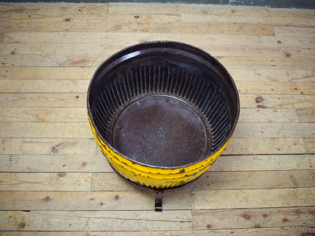 Pair of Vintage Dolly Tub Planets on Iron Stands