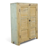 Vintage Rustic Bleached Kitchen Bathroom Cupboard Cabinet Storage