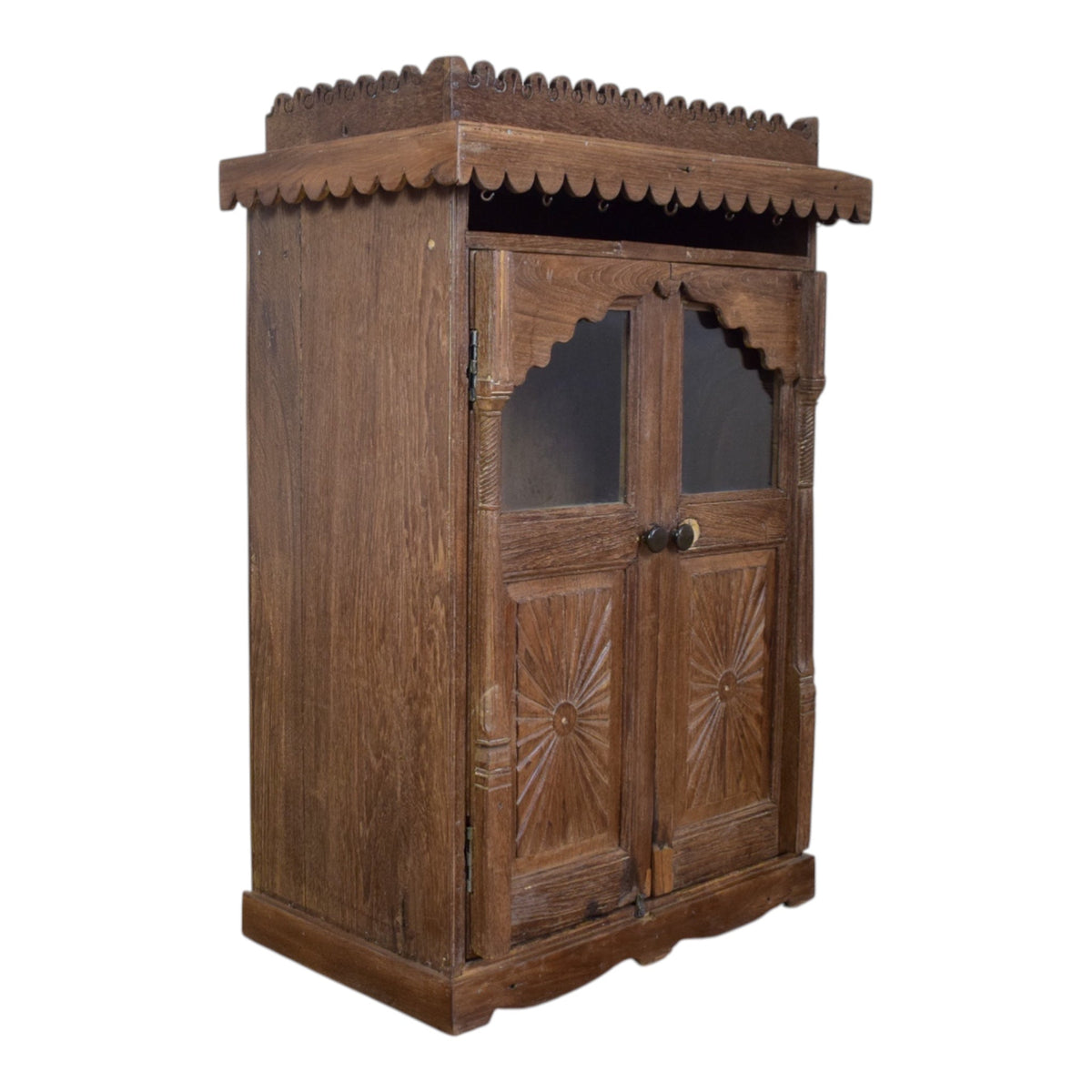 Vintage Wooden Indian Cupboard Cabinet