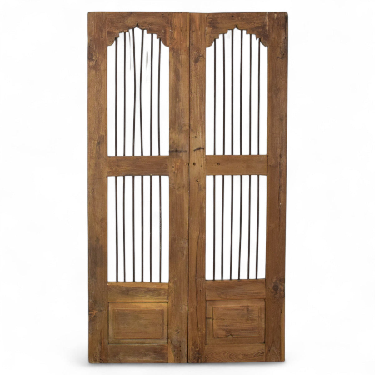 Pair of Antique Vintage Indian Doors Shutters