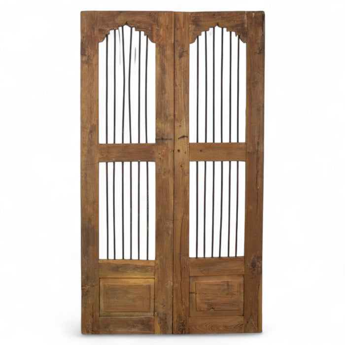 Pair of Antique Vintage Indian Doors Shutters