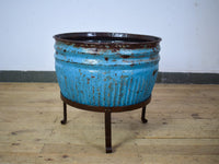 Pair of Vintage Dolly Tub Planets on Iron Stands