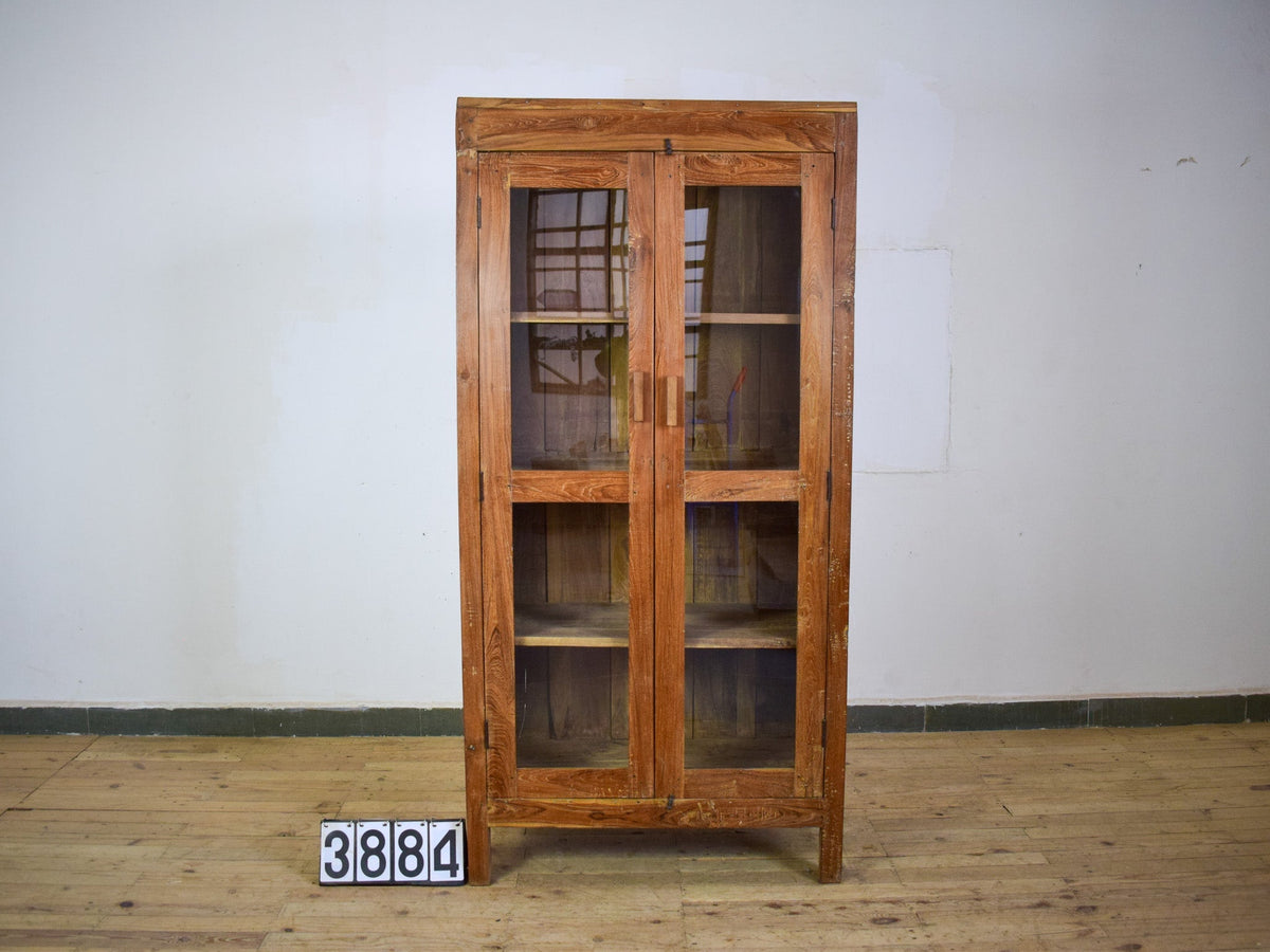 Vintage Rustic Wooden Cupboard Cabinet