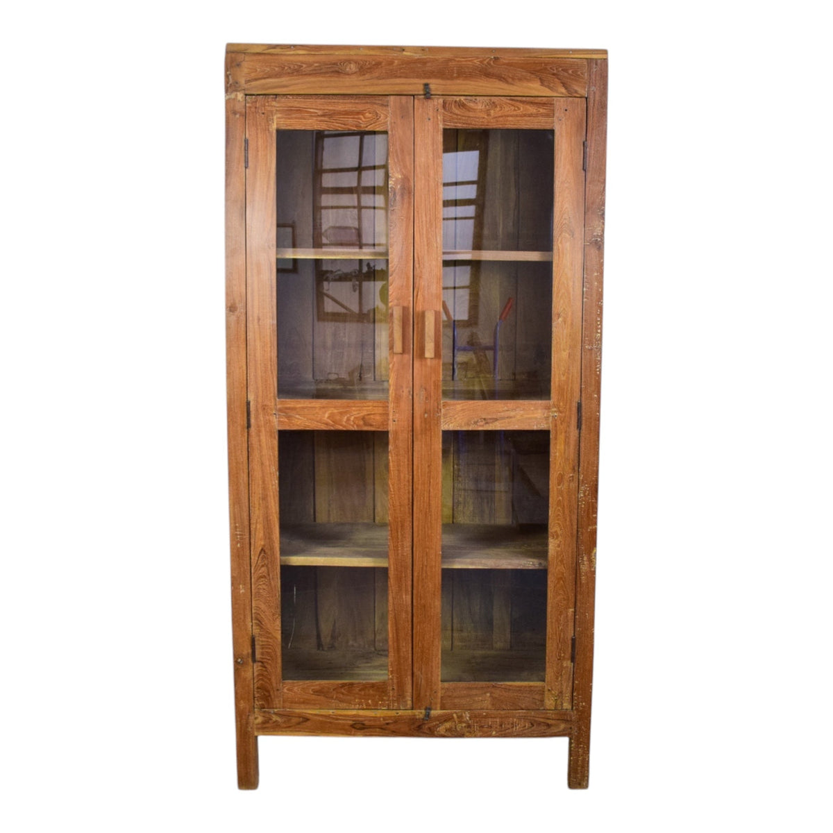 Vintage Rustic Wooden Cupboard Cabinet