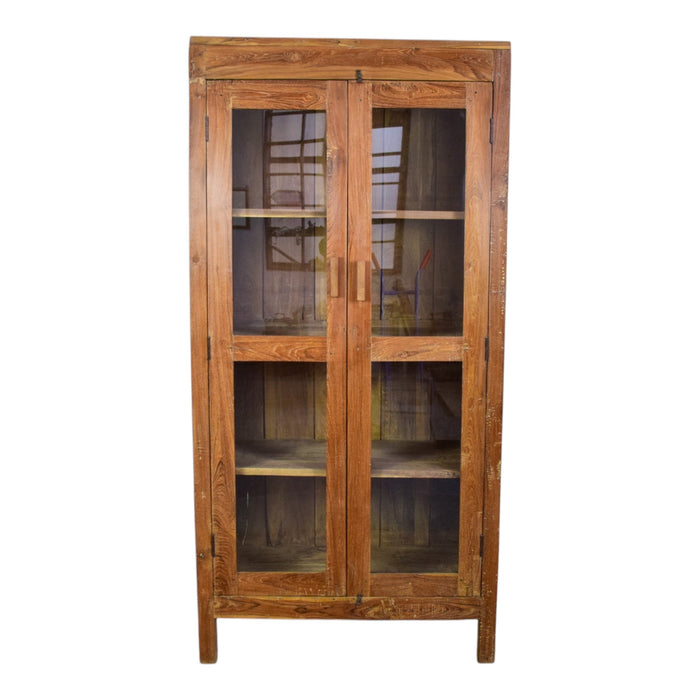 Vintage Rustic Wooden Cupboard Cabinet