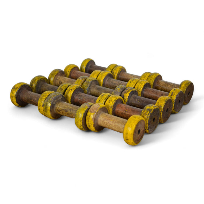 Set of 10 Vintage Wooden Bobbins Bobbin Reels