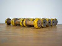 Set of 10 Vintage Wooden Bobbins Bobbin Reels
