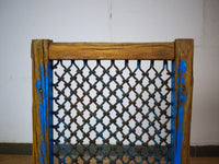 Vintage Wooden Iron Metal Indian Jali Window Frame